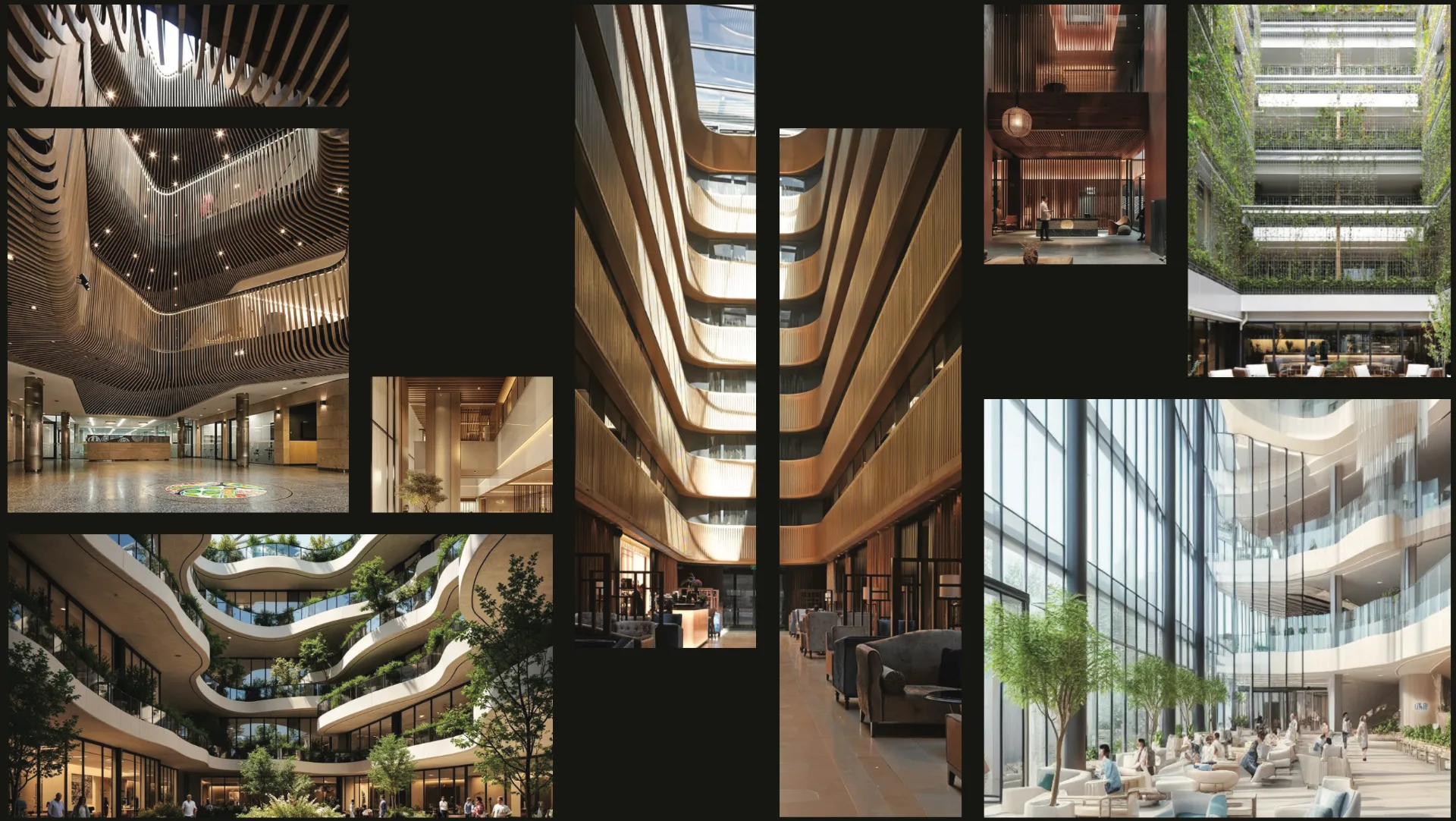 Design direction — atrium and lobby